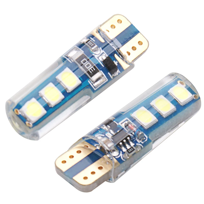 RXZ 100 шт. силиконовый COB светодиодный T10 3030 168 194 W5W лампочка 6SMD номерной знак
