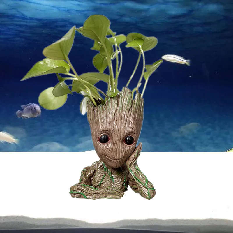 Цветочная ваза в виде черепа ручной работы для детей фигурки из смолы кавайные