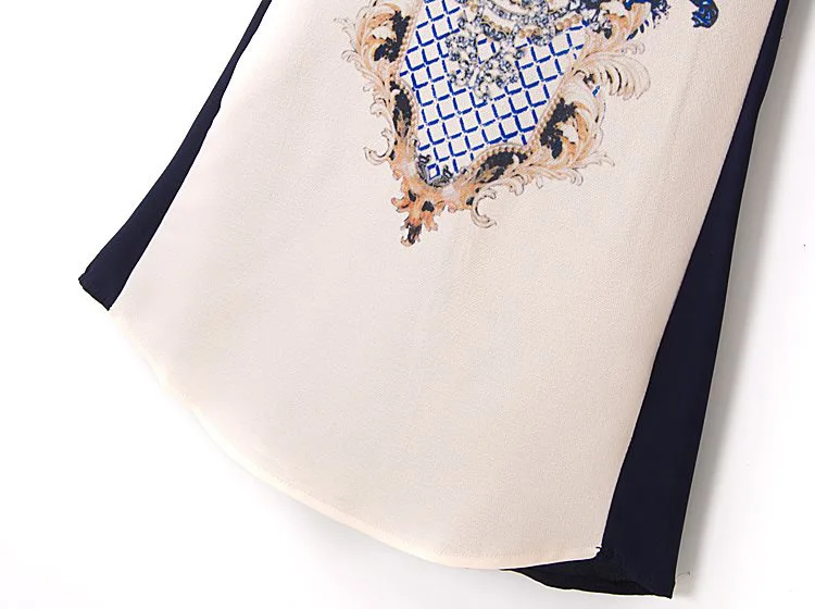 Free Shipping!! Life In Progress 2014 New Retro Tribal-Inspired Ethnic Printed Crewneck Short Sleeve Slim Dress Prom Gowns S M L | Женская