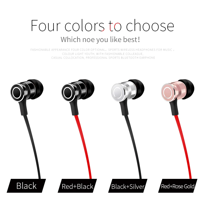 S6 Bluetooth гарнитура Металлические Магнитная Беспроводной стерео наушники с