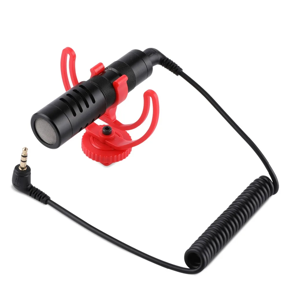 Микрофон для записи видео YC VM100 компактный встроенный микрофон iPhone Youtube Nikon Canon