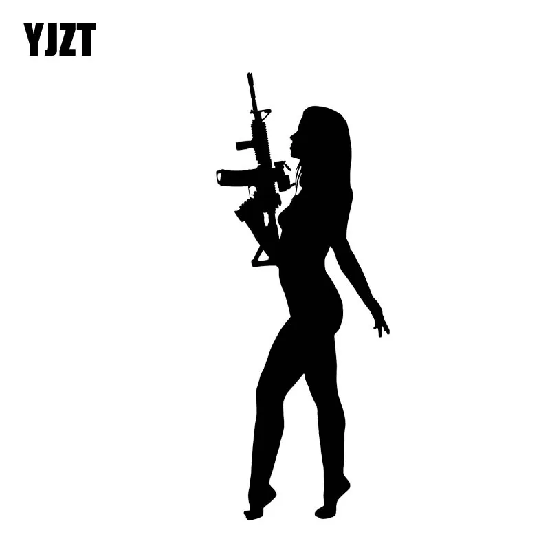 YJZT 5 1*13 3 см стикер для автомобиля с привлекательной девушкой фантастический