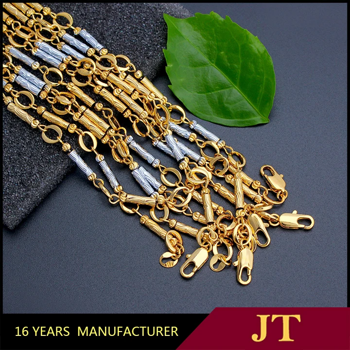 Fansheng хип хоп двухцветные золотые тяжелые византийские цепочки ожерелья для