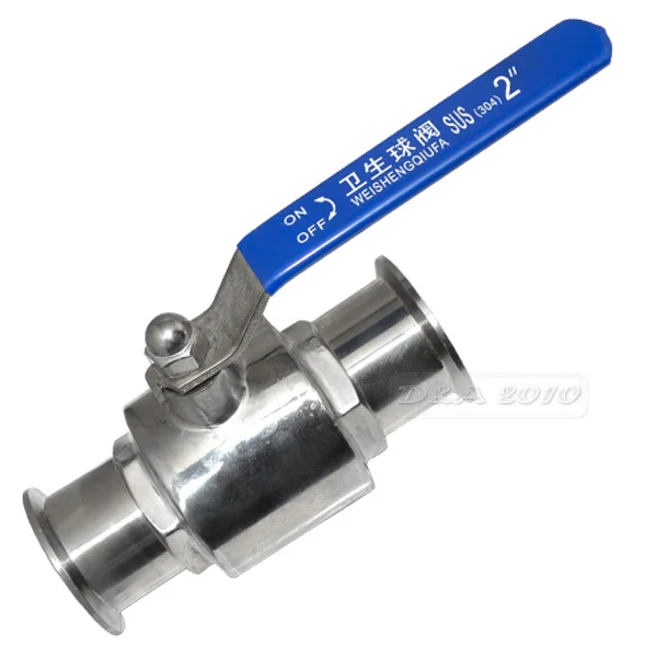 Фото 2" 51MM Sanitary Full Port Ball Valve Clamp Ferrule WOG 1000 PSI High Pressure Durable Stainless Steel SS SUS 304 Valves 2" 51MM Sanitary Full Port Ball Valve Clamp Ferrule WOG 1000 PSI High Pressure Durable Stainless Steel SS SUS 304 Valves