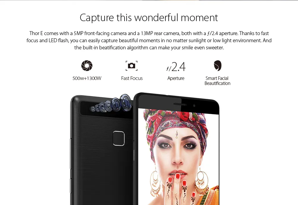 Vernee Thor E 3 ГБ ОЗУ 16 Гб ПЗУ Android 7 0 4G LTE смартфон MTK6753 Восьмиядерный 5 &quotмобильный