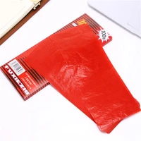 nnrts 100 sheets 38k red carbon stencil transfer paper double sided hand pro copier tracing hectograph repro 22x8 5cm