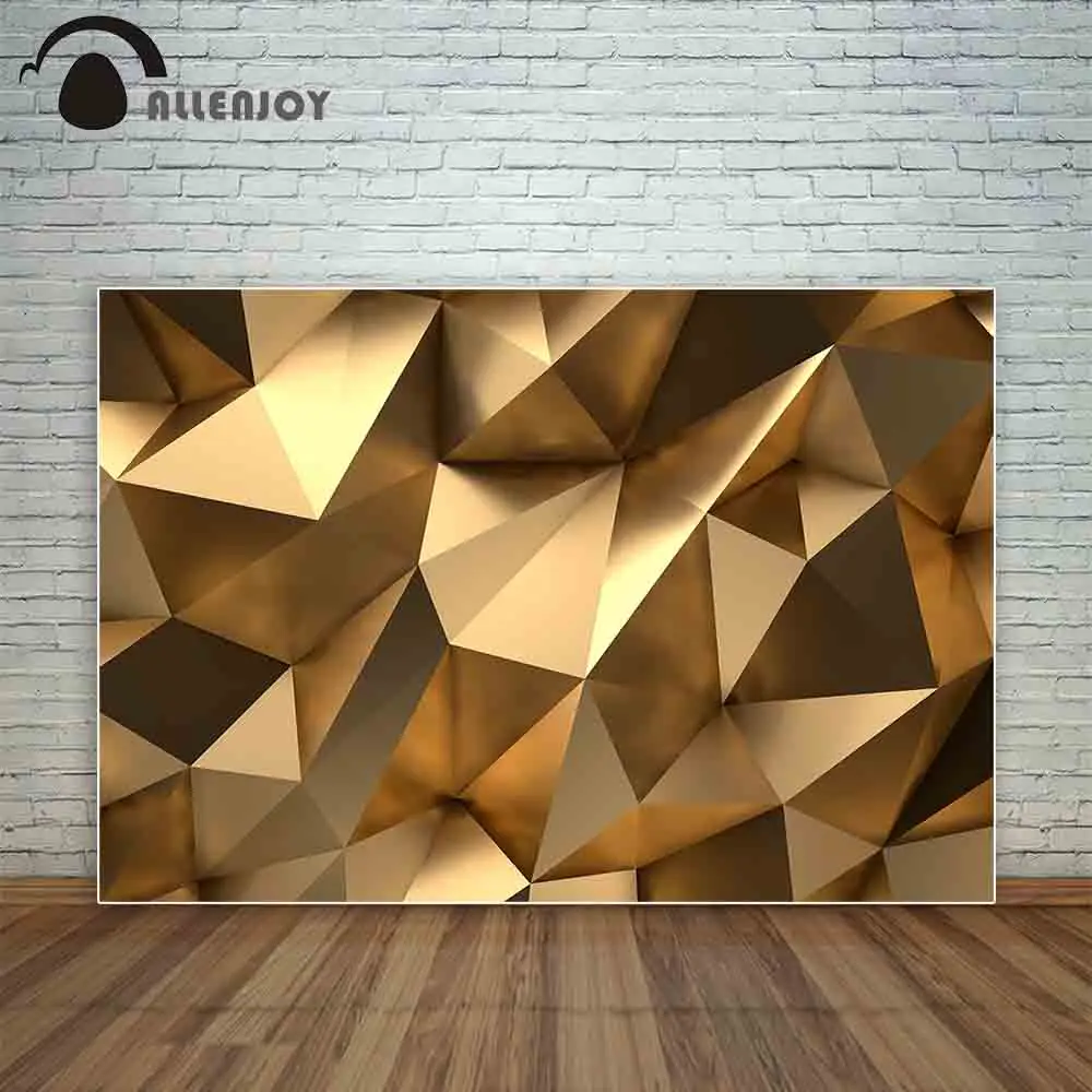 Фон для фотосъемки Allenjoy роскошный золотой умственный 3D-Эффект Абстрактная