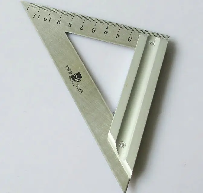 Tool 120/180mm high-grade triangular ruler steel square DL3120A 3180A | Door Handles