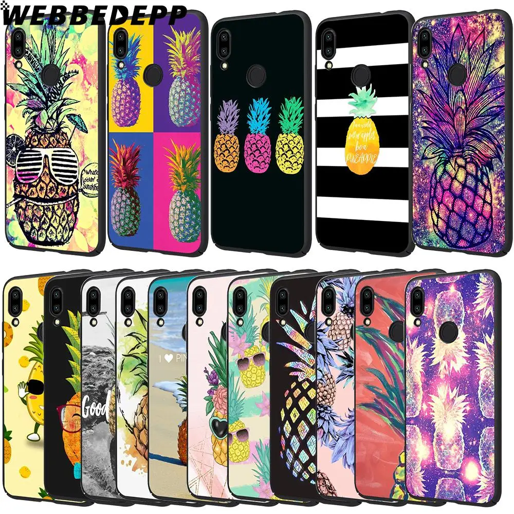 WEBBEDEPP Kawaii Pineapple Art Soft TPU Cases Cover for Xiaomi Redmi 7 4A 5A 6A 8A S2 4 4x 5 Plus 6 Pro | Мобильные телефоны и