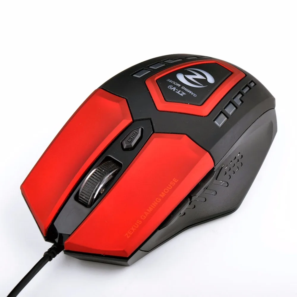 ZT-V9 Игровая Мышь Геймер Компьютер Mause 2400 ТОЧЕК/ДЮЙМ 6D USB Оптическая Датчик