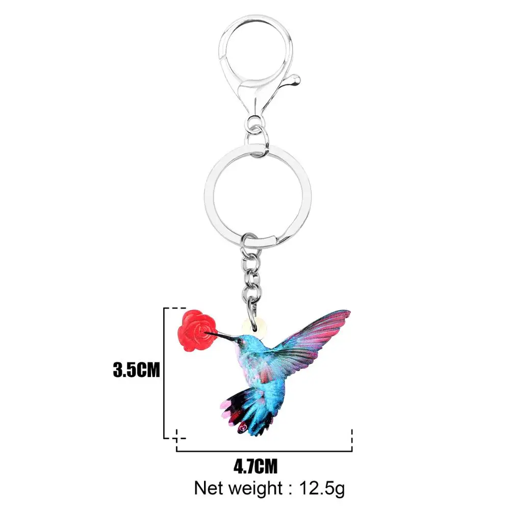 Bonsny акриловые брелоки для женщин и девушек с подвесками