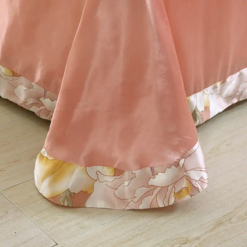 Сатиновые шелковые бриллианты наборы пододеяльников двойные полноразмерные