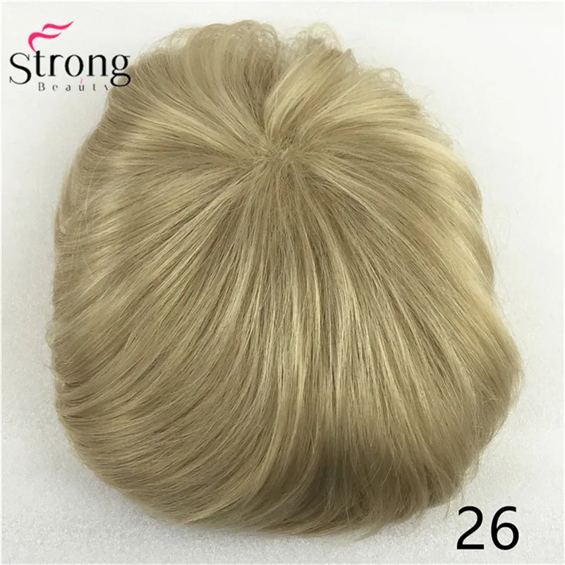 StrongBeauty парик женский Синтетический волос короткий парик наращивание волос кусок цвета выбор - Цвет: #26