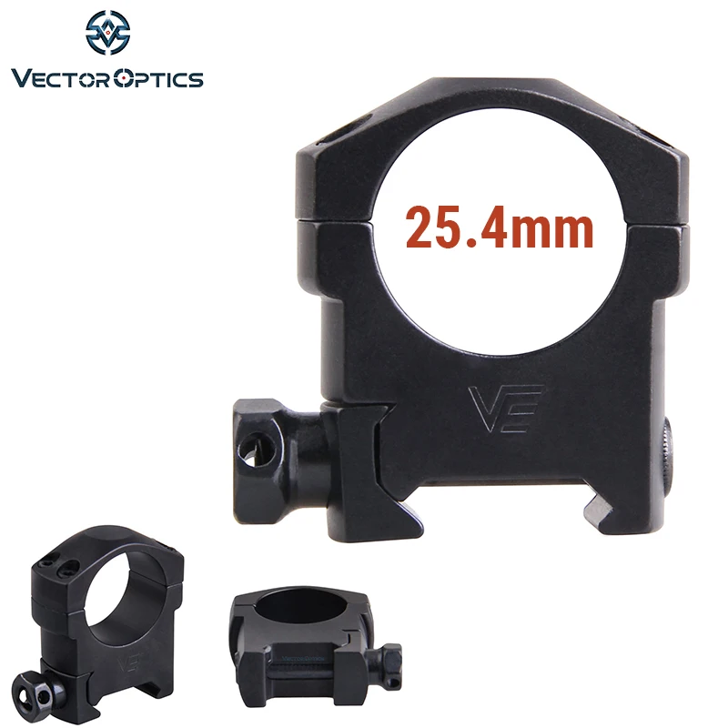 Тактический прицел Vector Optics 25 4 мм 1 дюйм средний профиль Высота 26 кольцевые
