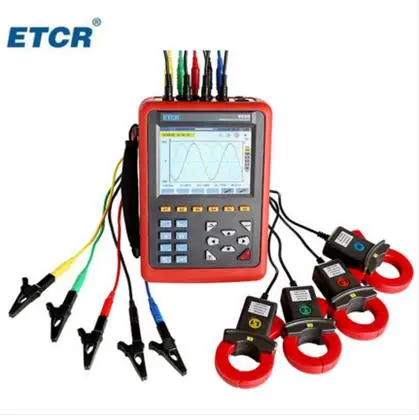 ETCR5000 цифровой 3 фазный анализатор мощности тестер с анализатором качества