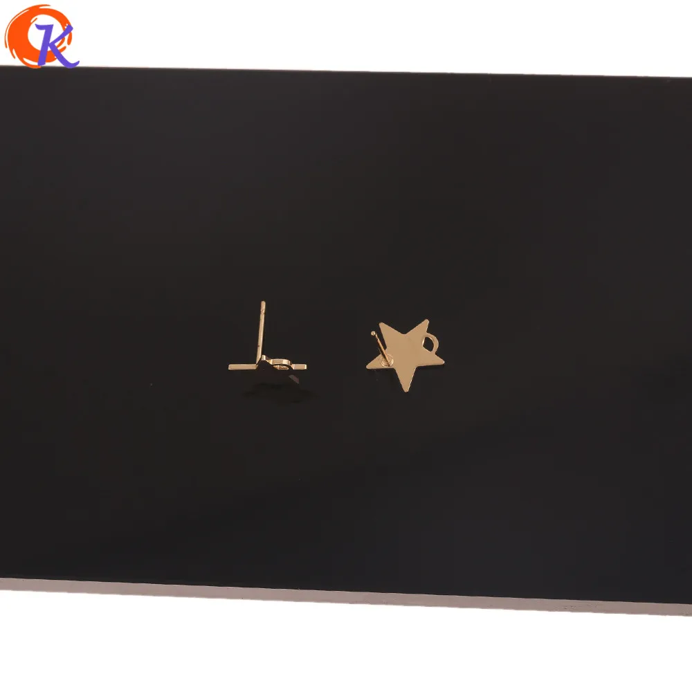 

Cordial Design 50Pcs 11*11MM Jewelry Accessories/Star Earrings Stud/Genuine Gold Plating/DIY Making/Hand Made/Earring Findings