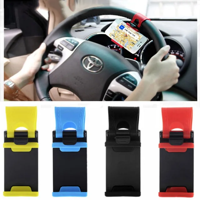 Универсальный Автомобильный руль телефон гнездо держатель перейдите чехол для