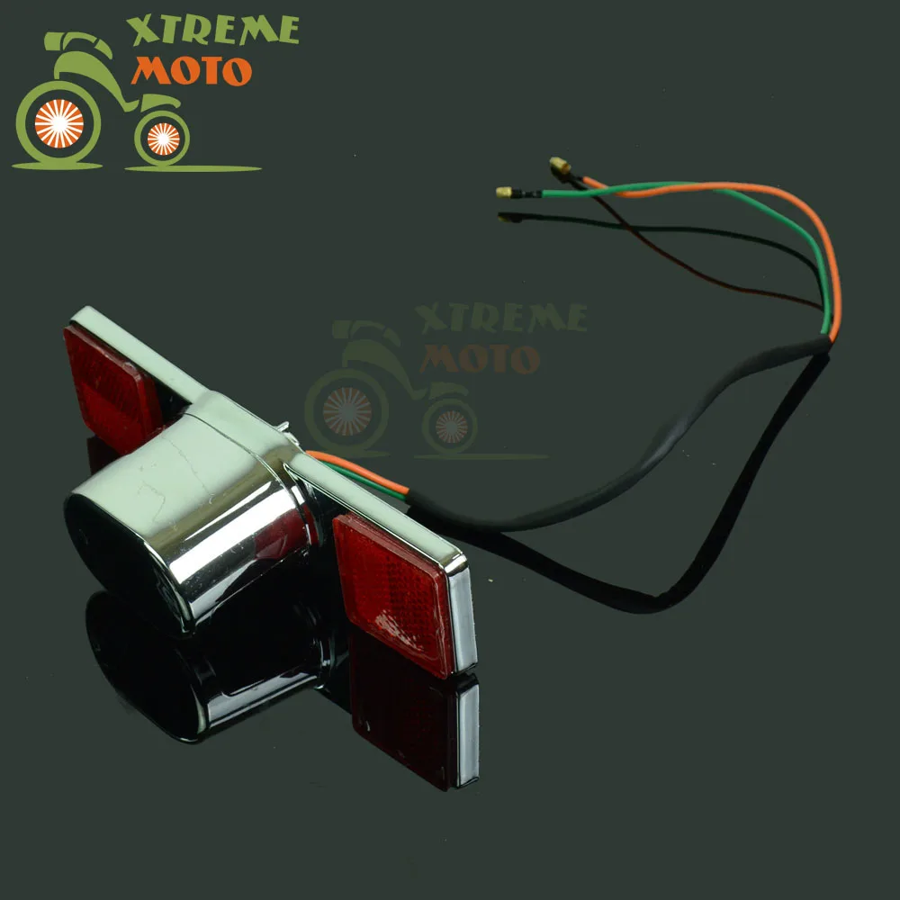 

Motorcycle Free Shipping Motorcycle Accessories Red And Silver Taillight License Tail Brake Light For CMX250 CMX 250 Rebel CA250