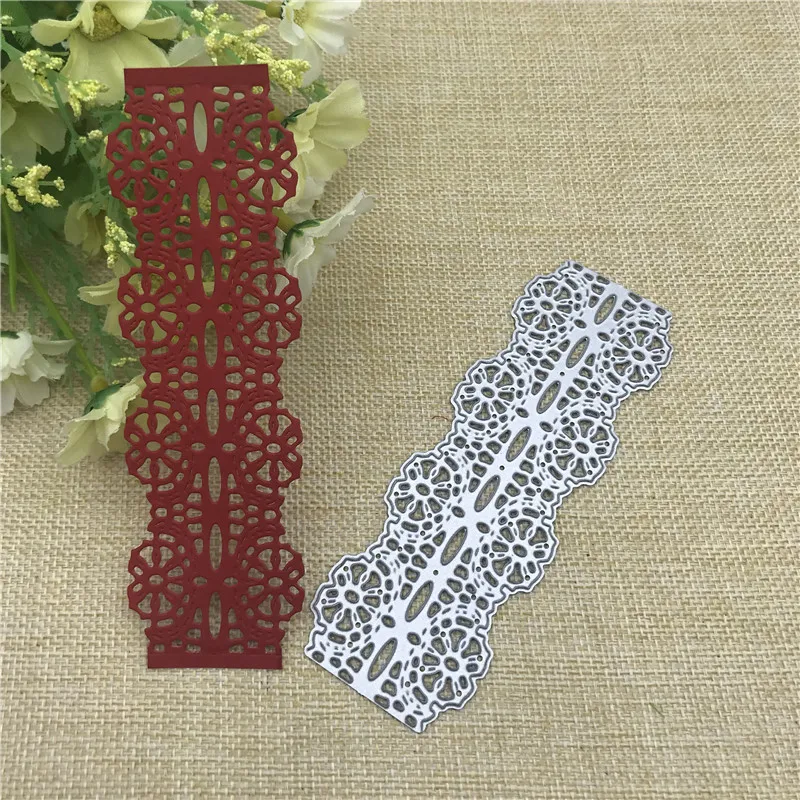 Кружева цветок край границы металла резки трафареты высечки для DIY Скрапбукинг