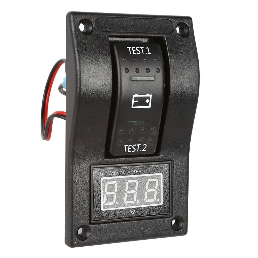 Вольтметр тестовая панель клавишный переключатель вкл. ВЫКЛ. для морской лодки Rv
