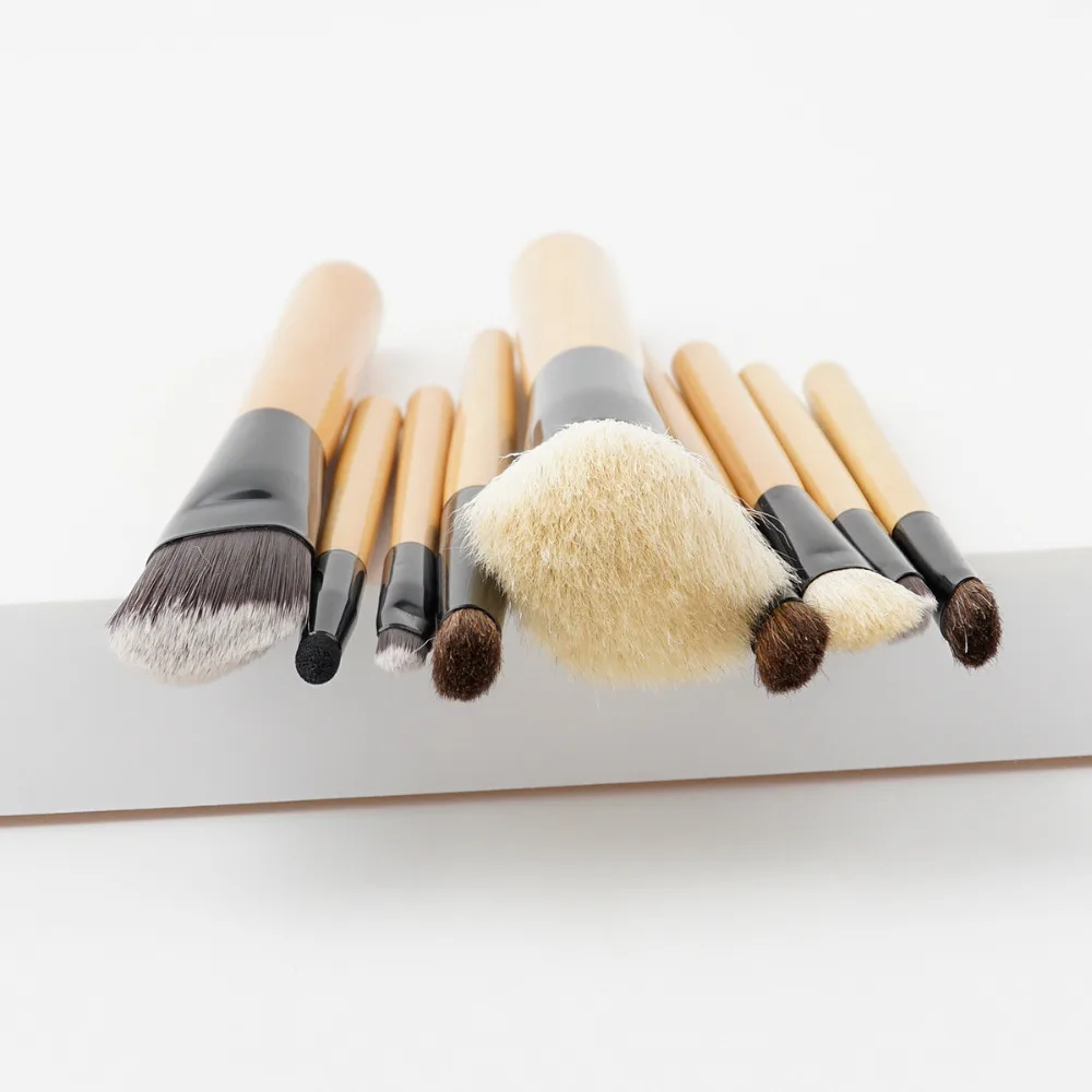 Pro 9 шт. Красота деревянной ручкой Макияж Расчёски для волос комплект Мощность губ