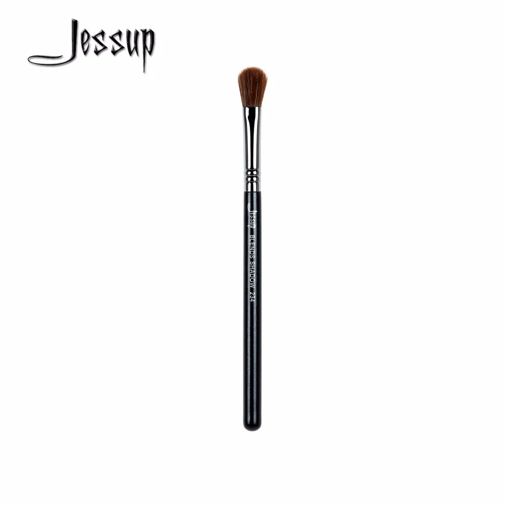 Jessup 1 шт. Высокое качество синтетические волосы Деревянная Ручка Кисть для век для профессионалов и растушевки теней Одиночная Кисть для макияжа 234