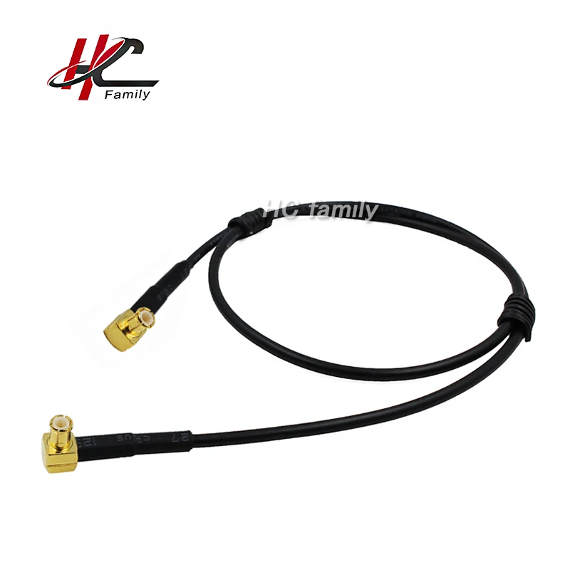 

50cm 1m 2m Right angle MCX Male plug to MCX Male plug RG-174 Coax Coaxial Cable Pigtail