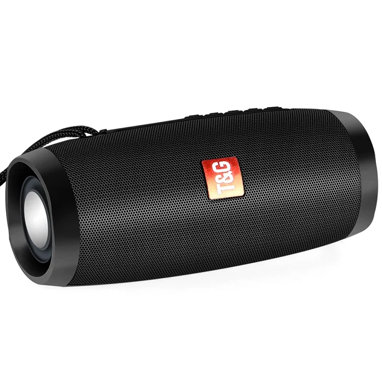 black speaker TOPROAD Портативный Bluetooth Динамик 10 Вт Беспроводной стерео Колонка сабвуфер светодиодный разноцветные динамики Поддержка TF картой FM радио USB AUX - Цвет: black speaker