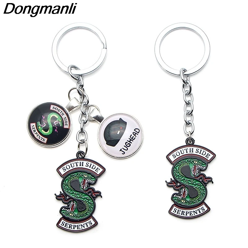 P2814 Dongmanli Riverdale TV jewelry Metal Enamel key chains key rings Car keychain for key Fans gift Fashion accessories