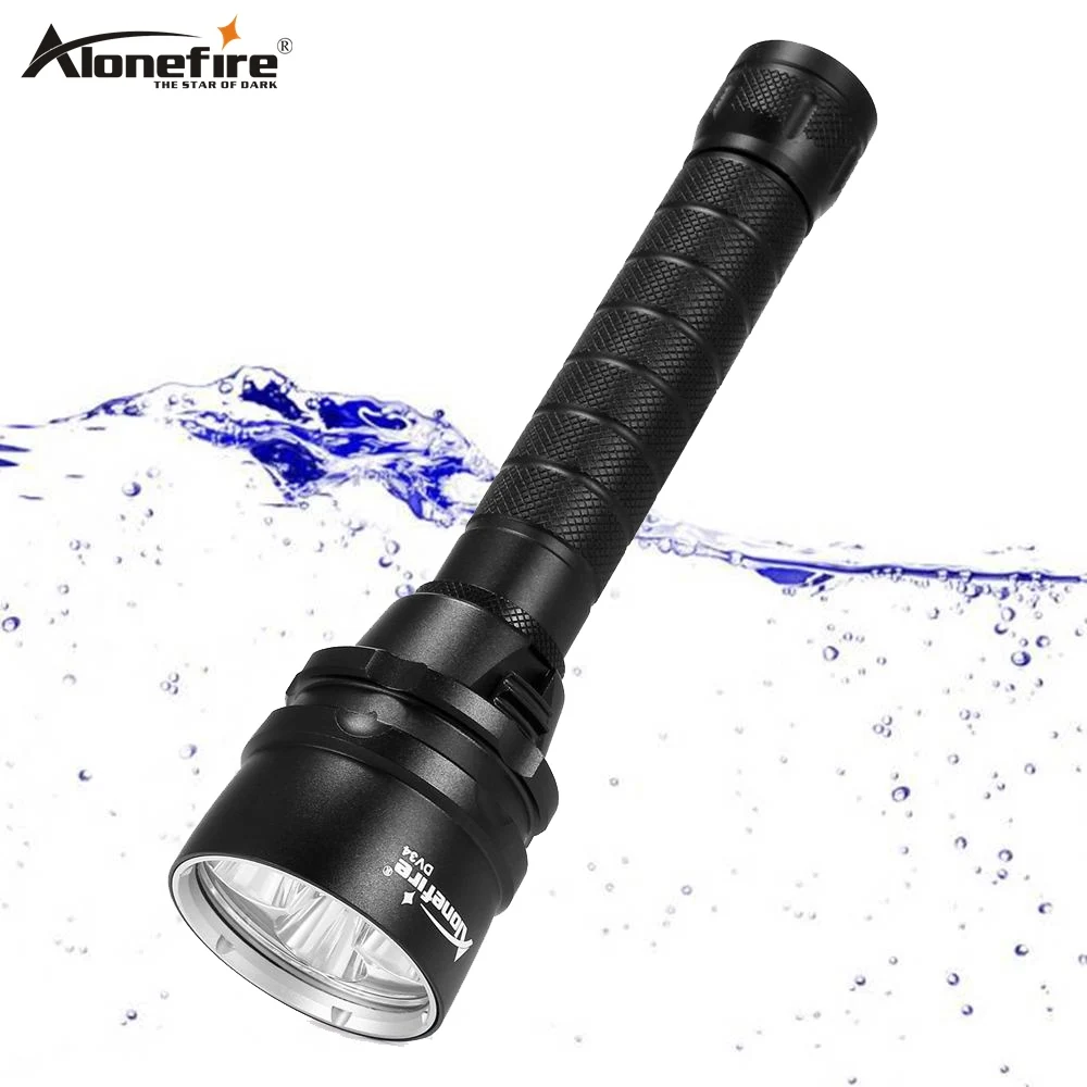 

AloneFire DV34 Diving Flashlight Torch 5x Dive XML L2 LED Waterproof Underwater Scuba diver linternas Light Lamp
