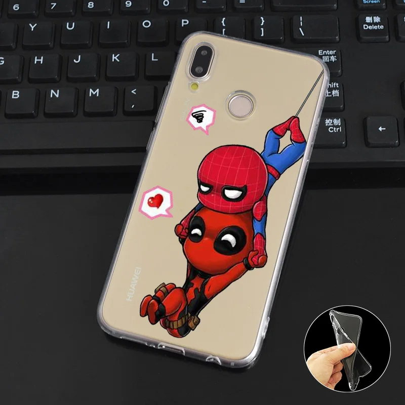DREAMFOX M106 горячий Дэдпул Мягкий ТПУ силиконовый чехол для huawei Honor 6A 6C 6X 7C 7X8 Lite Pro |