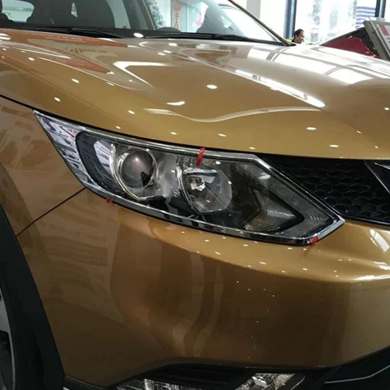 TOMEFON для Nissan Qashqai J11 передний головной светильник, головной светильник, крышка для век, отделка, внешние аксессуары ABS
