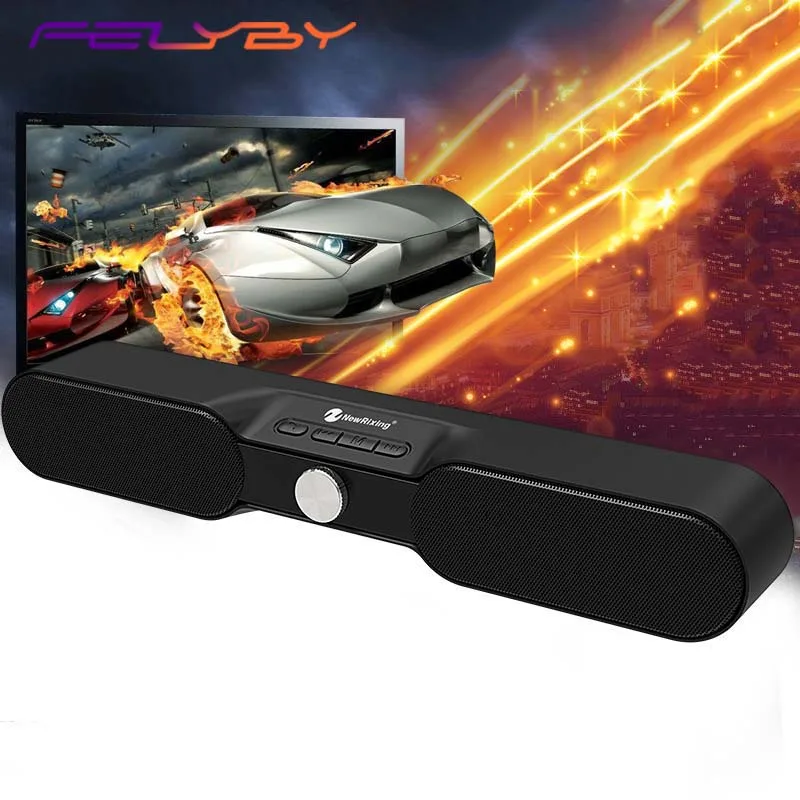 FELYBY беспроводной Bluetooth динамик Саундбар стерео AUX TF Аудио домашний кинотеатр