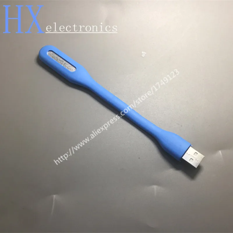 Гибкая светодиодная USB лампа настольный светильник с разъемом для внешних
