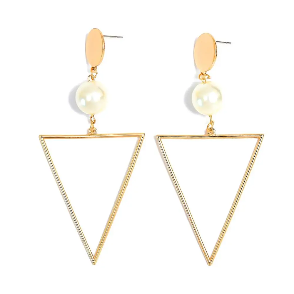 Простые темпераментные жемчужные ушные гвозди Дельта реки|Серьги-гвоздики| |