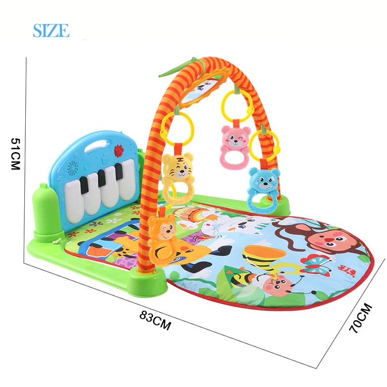 Детские Тренажерный зал игровой коврик удар и играть на фортепиано Свет