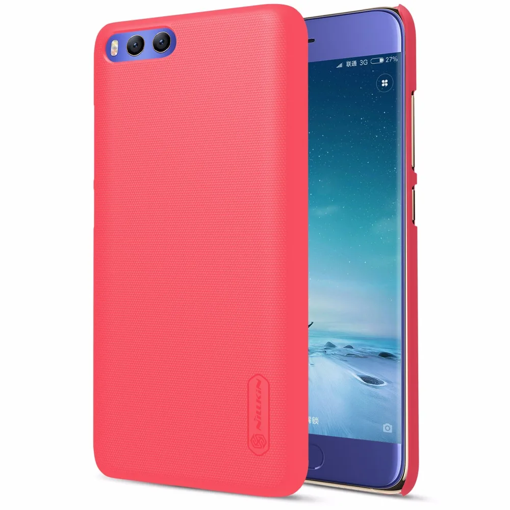 Для Xiaomi Mi 6 5,1" Nillkin супер матовый защитный жесткий чехол для задней панели ПК для Xiaomi Mi 6 Nilkin чехол для телефона - Цвет: Красный