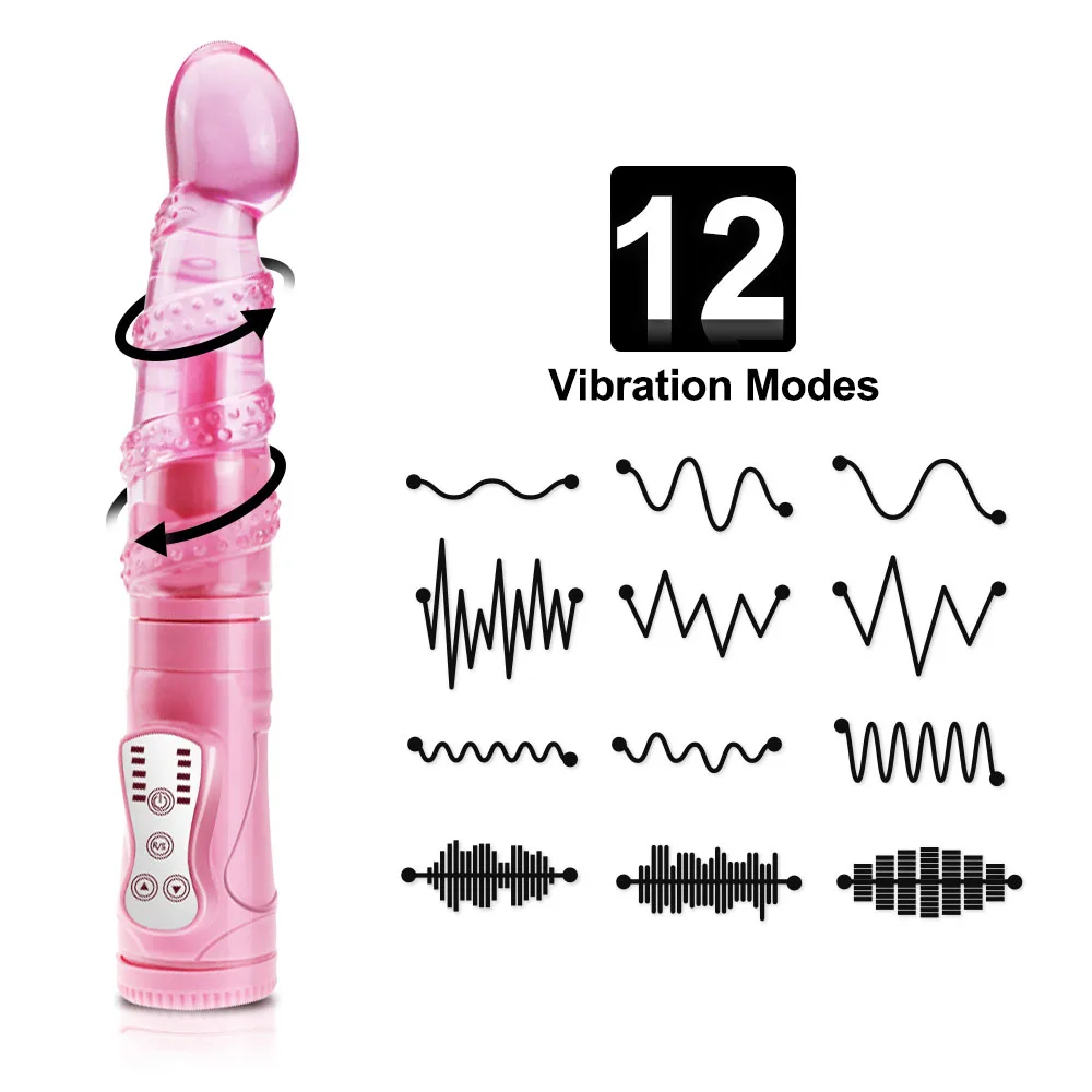 Famale стимулятор вращающийся фаллоимитатор вибратор массаж сосков стимуляция