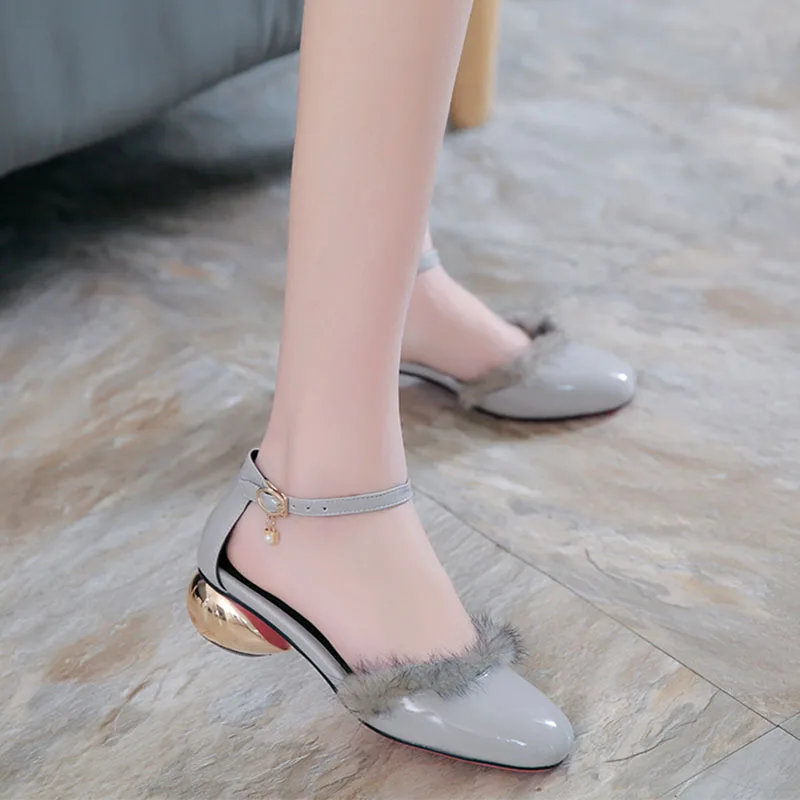 Новый 2016 квадратный каблук мода площадь обувь тапочки женщин сандалии летние