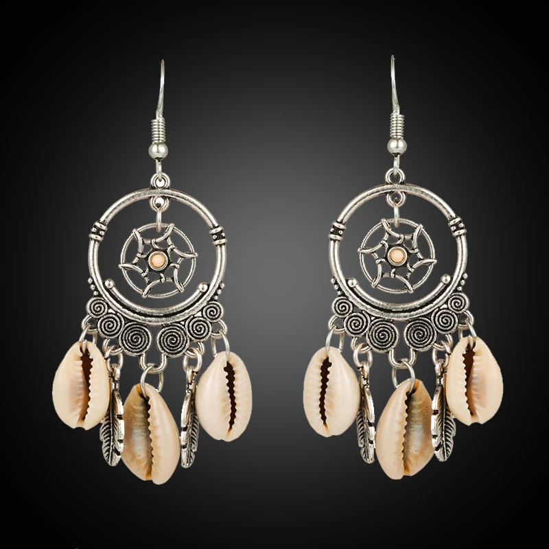 Новинка 2019 года богемный Ловец снов кисточкой длинные висячие серьги для женщин