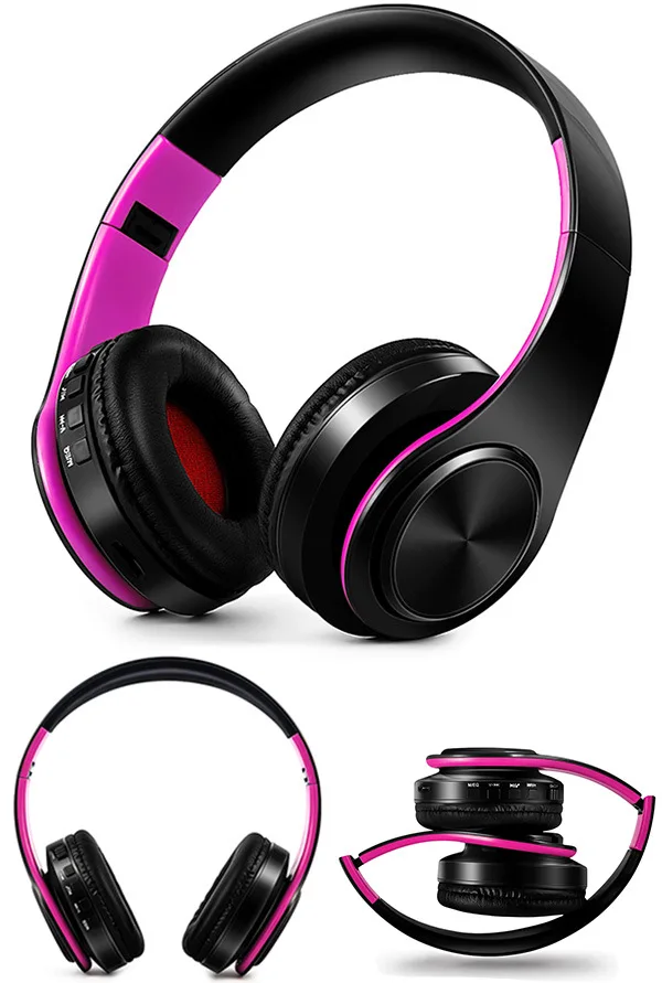 CRDC NEW V5.0 Wireless Bluetooth Earphones Headset Stereo Headphones Earphones with Microphone/TF Card for Mobile Phone Music