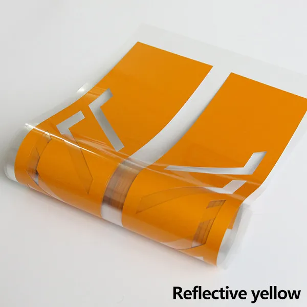 Reflective Yellow 507 стильная Виниловая наклейка для гоночной юбки в полоску для Mercedes Benz W204 S204 Coupe C63 AMG C180 C200 C230 C280 C300 C320 - Название цвета: Reflective Yellow