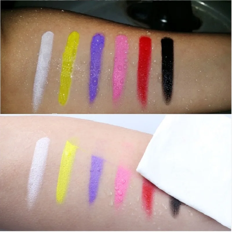 Краски грим для лица и тела: 12 цветов + 5 аппликатор|face paint|colorful face paintcolor |