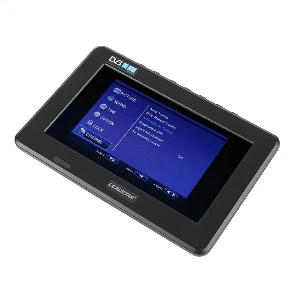 LEADSTAR 7 дюймов ТВ HD TFT светодиодный экран мини Мобильный автомобиль цифровой ТВ Питьевая поддержка DVB-T DVB-T2 ATSC ISDB Телевидение USB TF карта