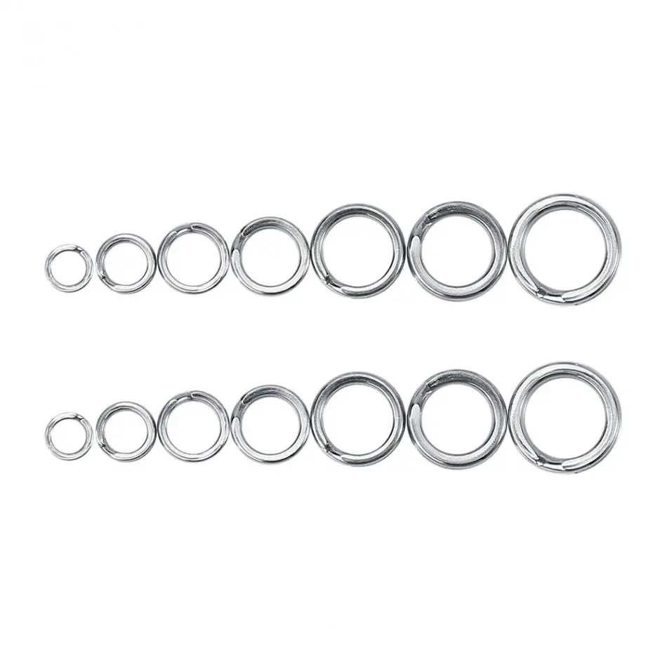 50/100 шт. рыболовное раздельное кольцо из нержавеющей стали для пустых приманок