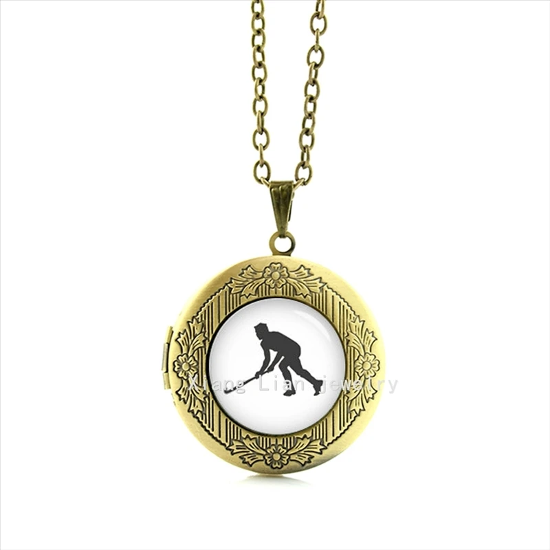 2017 Collares Collier роскошный новейший стеклянный кабошон медальон ожерелье хоккейный