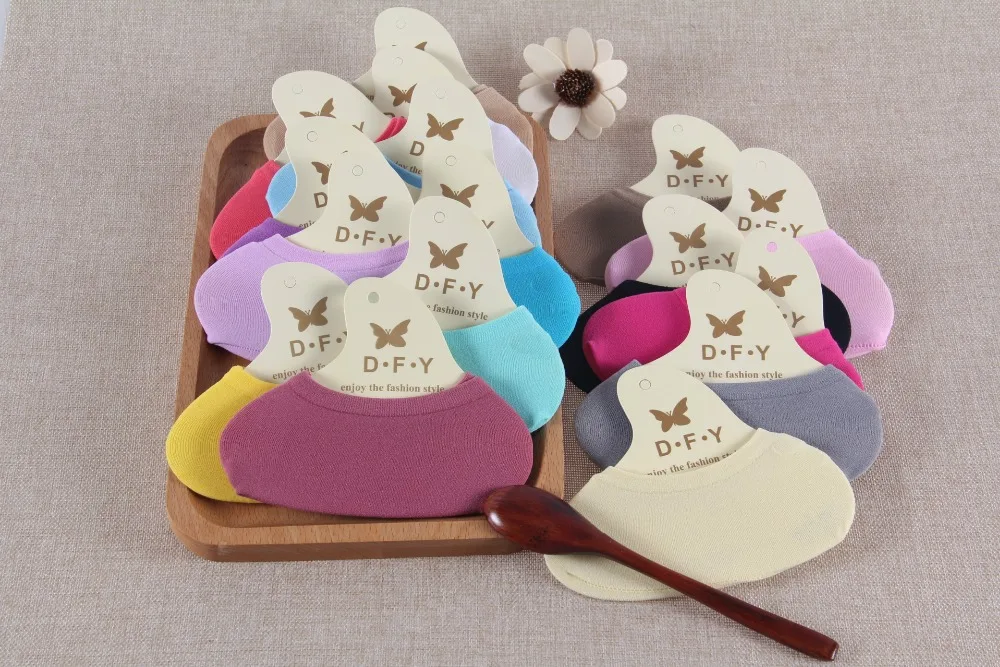 Бархатные невидимые носки детские Нескользящие Эластичные Носки ярких цветов