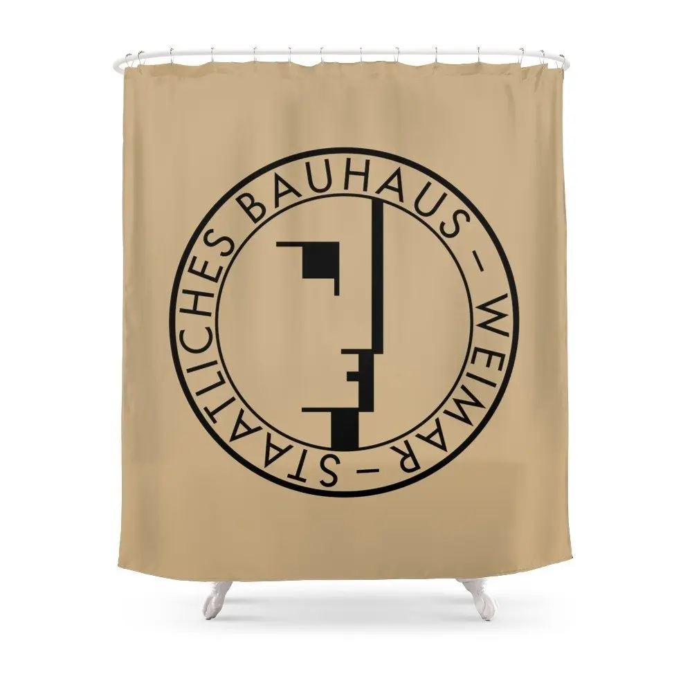 BAUHAUS логотип/винтажная занавеска для душа водонепроницаемая полиэфирная ткань