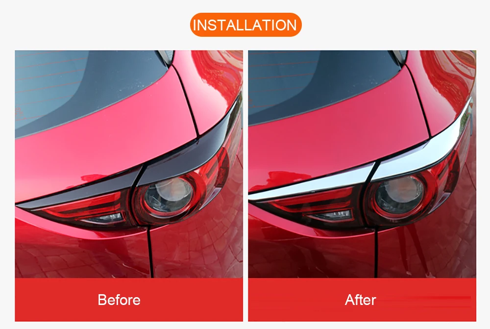 Для Mazda CX 5 CX5 2017 2018 2019 авто часть ABS хромированный внешний задний светильник фонарь