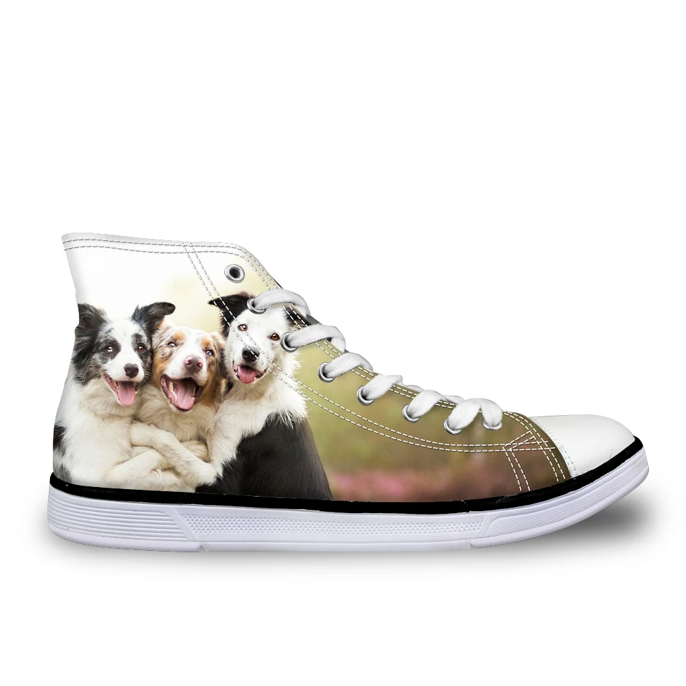 WHEREISART/Милая женская Вулканизированная обувь с принтом Чихуахуа парусиновая на